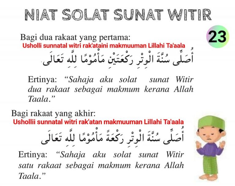 PANDUAN DAN TATACARA SOLAT SUNAT TARAWIH 8 RAKAAT - sifusyawal.com