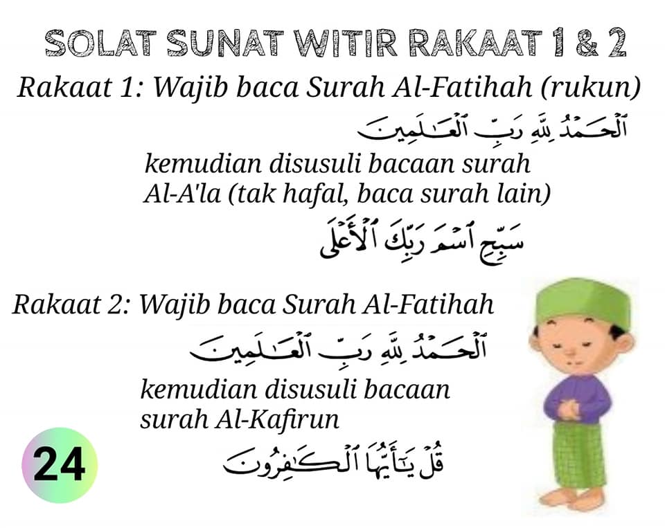 PANDUAN DAN TATACARA SOLAT SUNAT TARAWIH 8 RAKAAT - sifusyawal.com